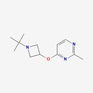 molecular formula C12H19N3O B2854496 4-[(1-Tert-butylazetidin-3-yl)oxy]-2-methylpyrimidine CAS No. 2200884-51-9