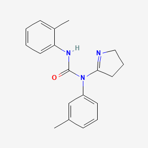 molecular formula C19H21N3O B2854498 1-(3,4-dihydro-2H-pyrrol-5-yl)-1-(m-tolyl)-3-(o-tolyl)urea CAS No. 905797-53-7