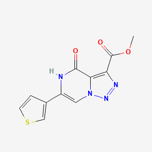 Methyl 4-oxo-6-(3-thienyl)-4,5-dihydro[1,2,3]triazolo[1,5-a]pyrazine-3-carboxylate