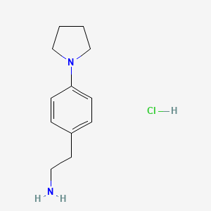 2-(4-Pyrrolidin-1-ylphenyl)ethanamine;hydrochloride