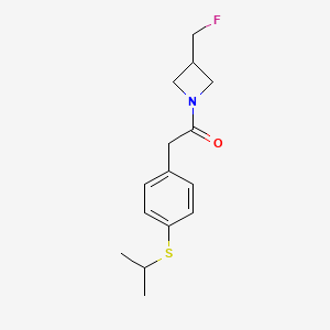 molecular formula C15H20FNOS B2854508 1-(3-(Fluoromethyl)azetidin-1-yl)-2-(4-(isopropylthio)phenyl)ethanone CAS No. 2034606-26-1