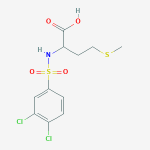 2-(3,4-Dichlorobenzenesulfonamido)-4-(methylsulfanyl)butanoic acid