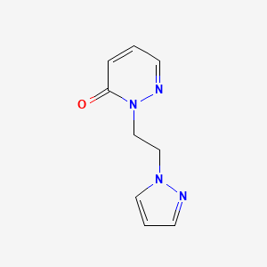 molecular formula C9H10N4O B2854530 2-[2-(1H-pyrazol-1-yl)ethyl]-2,3-dihydropyridazin-3-one CAS No. 2175978-57-9