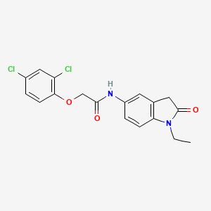 2-(2,4-dichlorophenoxy)-N-(1-ethyl-2-oxoindolin-5-yl)acetamide