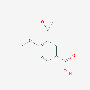 molecular formula C10H10O4 B2854540 4-Methoxy-3-(oxiran-2-yl)benzoic acid CAS No. 2248293-25-4