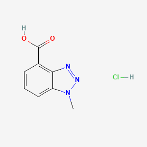 1-Methylbenzotriazole-4-carboxylic acid;hydrochloride