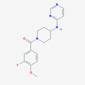 (3-Fluoro-4-methoxyphenyl)-[4-(pyrimidin-4-ylamino)piperidin-1-yl]methanone