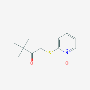 2-[(3,3-Dimethyl-2-oxobutyl)sulfanyl]pyridin-1-ium-1-olate