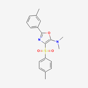 N,N-dimethyl-2-(m-tolyl)-4-tosyloxazol-5-amine
