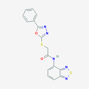 N-(2,1,3-benzothiadiazol-4-yl)-2-[(5-phenyl-1,3,4-oxadiazol-2-yl)sulfanyl]acetamide