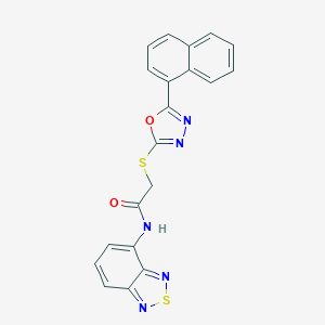 N-(2,1,3-benzothiadiazol-4-yl)-2-{[5-(1-naphthyl)-1,3,4-oxadiazol-2-yl]sulfanyl}acetamide