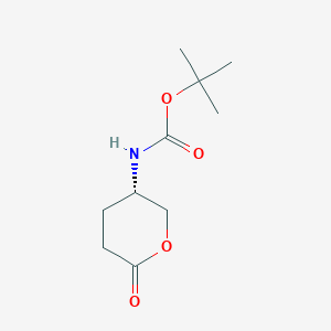 molecular formula C10H17NO4 B2854590 (S)-tert-Butyl (6-oxotetrahydro-2H-pyran-3-yl)carbamate CAS No. 125982-23-2