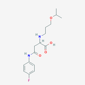 4-((4-Fluorophenyl)amino)-2-((3-isopropoxypropyl)amino)-4-oxobutanoic acid