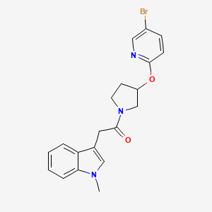 1-(3-((5-bromopyridin-2-yl)oxy)pyrrolidin-1-yl)-2-(1-methyl-1H-indol-3-yl)ethanone