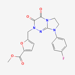 methyl 5-((8-(4-fluorophenyl)-3,4-dioxo-3,4,7,8-tetrahydroimidazo[2,1-c][1,2,4]triazin-2(6H)-yl)methyl)furan-2-carboxylate