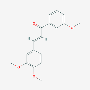 molecular formula C18H18O4 B2854624 (2E)-3-(3,4-Dimethoxyphenyl)-1-(3-methoxyphenyl)prop-2-en-1-one CAS No. 358656-59-4