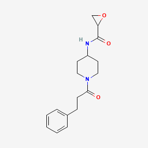 N-[1-(3-Phenylpropanoyl)piperidin-4-yl]oxirane-2-carboxamide