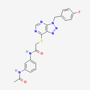 N-(3-acetamidophenyl)-2-((3-(4-fluorobenzyl)-3H-[1,2,3]triazolo[4,5-d]pyrimidin-7-yl)thio)acetamide
