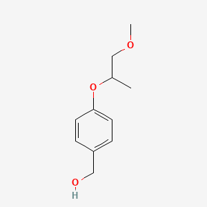 molecular formula C11H16O3 B2854635 {4-[(1-Methoxypropan-2-yl)oxy]phenyl}methanol CAS No. 1340567-11-4