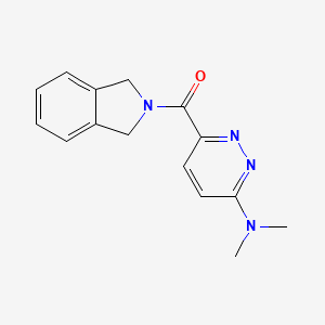 6-(2,3-dihydro-1H-isoindole-2-carbonyl)-N,N-dimethylpyridazin-3-amine