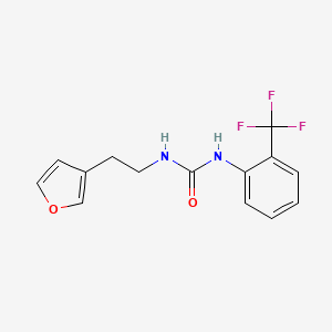 1-(2-(Furan-3-yl)ethyl)-3-(2-(trifluoromethyl)phenyl)urea