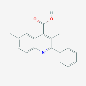 3,6,8-Trimethyl-2-phenylquinoline-4-carboxylic acid