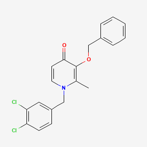 3-(benzyloxy)-1-(3,4-dichlorobenzyl)-2-methyl-4(1H)-pyridinone