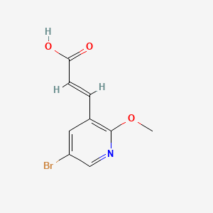 3-(5-Bromo-2-methoxy-3-pyridyl)acrylic acid