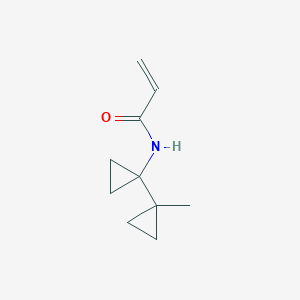 molecular formula C10H15NO B2854673 N-[1-(1-Methylcyclopropyl)cyclopropyl]prop-2-enamide CAS No. 1936140-20-3