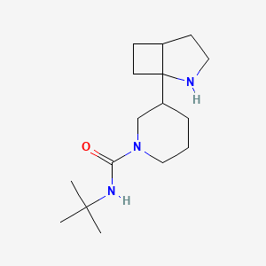 molecular formula C16H29N3O B2854678 3-(2-Azabicyclo[3.2.0]heptan-1-yl)-N-tert-butylpiperidine-1-carboxamide CAS No. 2138392-80-8