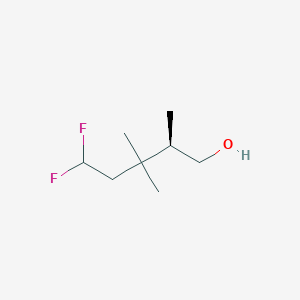 (2R)-5,5-Difluoro-2,3,3-trimethylpentan-1-ol