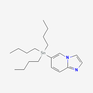 molecular formula C19H32N2Sn B2854683 6-(Tributylstannyl)imidazo[1,2-a]pyridine CAS No. 265664-57-1