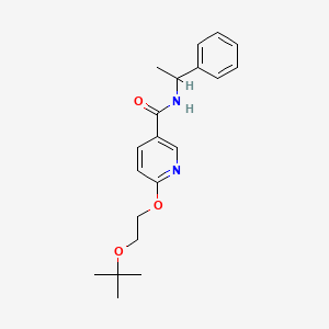 6-(2-(tert-butoxy)ethoxy)-N-(1-phenylethyl)nicotinamide