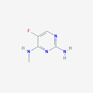 molecular formula C5H7FN4 B2854696 5-Fluoro-N4-methylpyrimidine-2,4-diamine CAS No. 67316-40-9