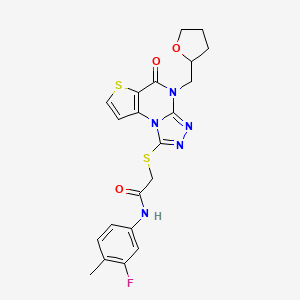 molecular formula C21H20FN5O3S2 B2854707 Chembl4556563 CAS No. 1215596-56-7