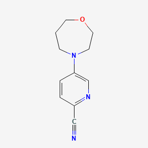 5-(1,4-Oxazepan-4-YL)pyridine-2-carbonitrile