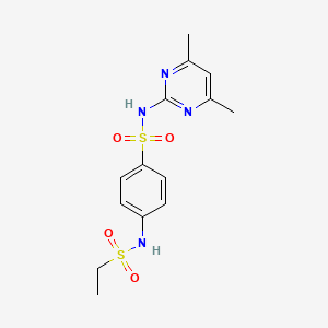 N-(4,6-dimethylpyrimidin-2-yl)-4-(ethylsulfonylamino)benzenesulfonamide