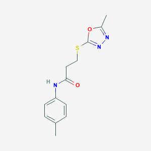 3-(5-Methyl-[1,3,4]oxadiazol-2-ylsulfanyl)-N-p-tolyl-propionamide