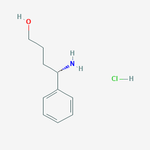 molecular formula C10H16ClNO B2854746 (S)-4-Amino-4-phenylbutan-1-ol hydrochloride CAS No. 1810074-83-9