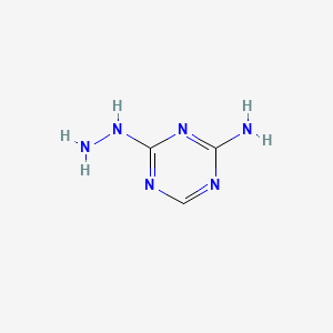 molecular formula C3H6N6 B2854754 4-Hydrazinyl-1,3,5-triazin-2-amine CAS No. 58228-68-5