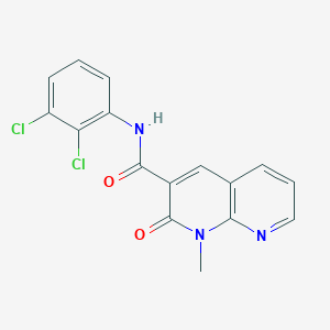 molecular formula C16H11Cl2N3O2 B2854756 N-(2,3-dichlorophenyl)-1-methyl-2-oxo-1,2-dihydro-1,8-naphthyridine-3-carboxamide CAS No. 899741-21-0