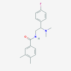 N-(2-(dimethylamino)-2-(4-fluorophenyl)ethyl)-3,4-dimethylbenzamide