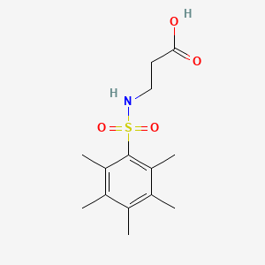 3-{[(Pentamethylphenyl)sulfonyl]amino}propanoic acid