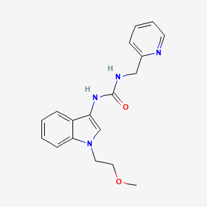 molecular formula C18H20N4O2 B2854774 1-(1-(2-methoxyethyl)-1H-indol-3-yl)-3-(pyridin-2-ylmethyl)urea CAS No. 941951-76-4