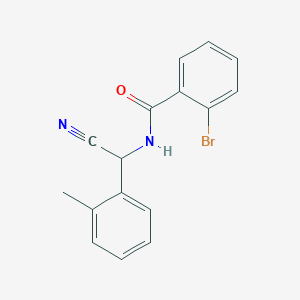 molecular formula C16H13BrN2O B2854789 2-Bromo-N-[cyano-(2-methylphenyl)methyl]benzamide CAS No. 1385397-94-3