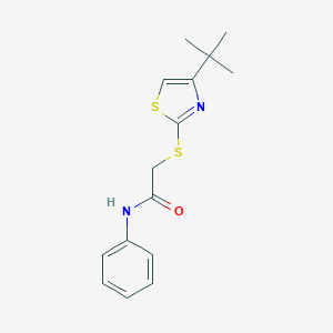 2-[(4-tert-butyl-1,3-thiazol-2-yl)sulfanyl]-N-phenylacetamide