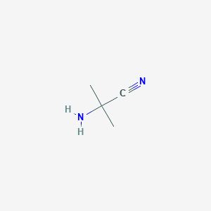 molecular formula C4H8N2 B028548 2-Amino-2-methylpropanenitrile CAS No. 19355-69-2