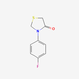 molecular formula C9H8FNOS B2854808 3-(4-Fluorophenyl)-1,3-thiazolidin-4-one CAS No. 109052-07-5