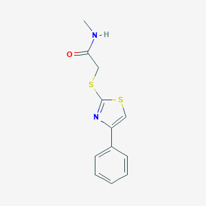 N-methyl-2-[(4-phenyl-1,3-thiazol-2-yl)sulfanyl]acetamide