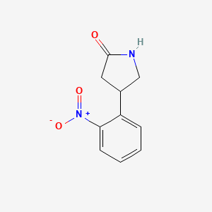 molecular formula C10H10N2O3 B2854810 4-(2-硝基苯基)吡咯烷-2-酮 CAS No. 1367000-47-2